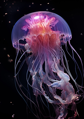 Jellyfish in Dark Water