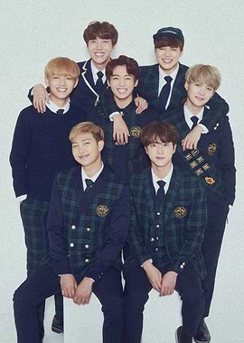 BTS Group Portrait in School Uniforms