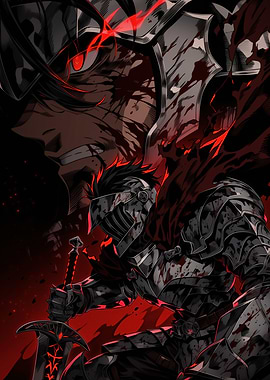 Bloody Knight Anime Style Illustration