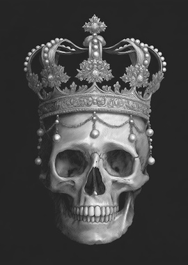 Skull with Crown