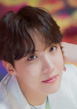 Close-up portrait of J-Hope from BTS