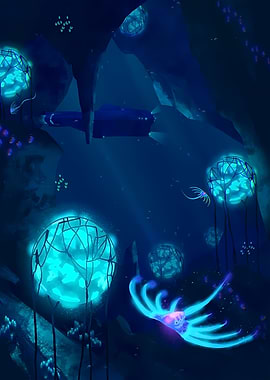 Subnautica Underwater Scene Digital Art
