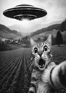 Scared Cat UFO Encounter