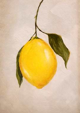 Lemon Still Life Painting