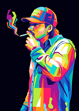 Morgan Wallen wpap popart style