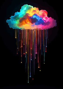Colorful Cloud with Light Rain