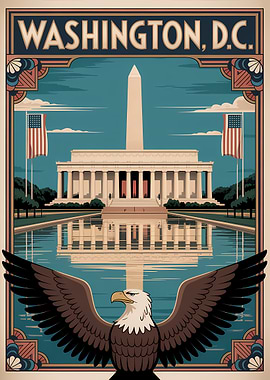 Washington D.C. Travel Poster