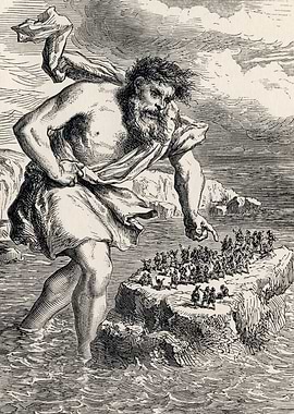 Giant and Lilliputians Illustration