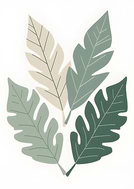 Minimalist Leaf Illustration