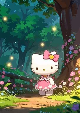 Hello Kitty in Enchanted Forest