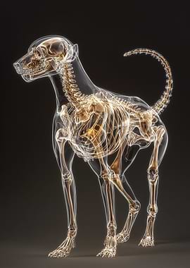 Dog Skeleton Anatomy X-Ray