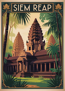 Siem Reap Travel Poster