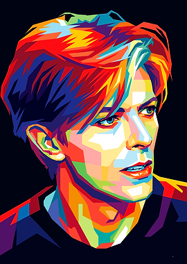 David Bowie Pop Art Portrait