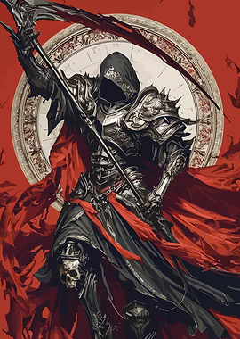 Grim Reaper with Scythe and Armor