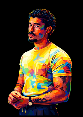 Colorful Portrait of a Man