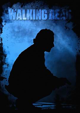 The Walking Dead Silhouette Poster