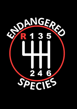 Endangered Species Manual Transmission Graphic