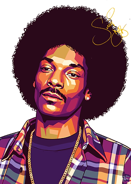 Snoop Dogg Portrait Digital Art