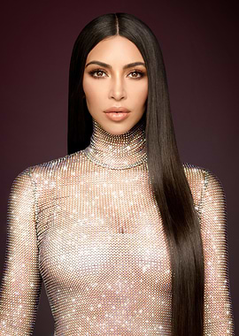 Kim Kardashian in Sparkling Bodysuit