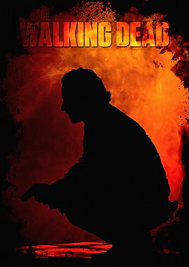 The Walking Dead Silhouette Poster