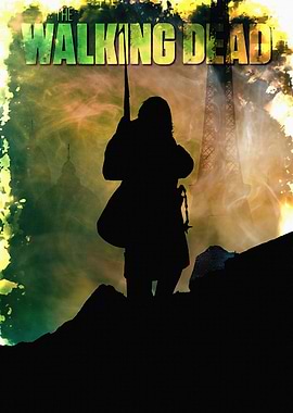 The Walking Dead Silhouette Poster