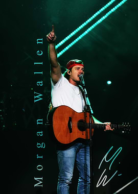 Morgan Wallen performing on stage