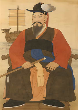Korean Admiral Yi Sun-sin Portrait