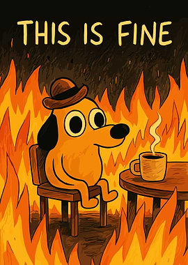 This is Fine Dog Meme