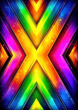 Colorful Abstract Geometric Pattern