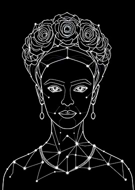 Woman Line Art Portrait