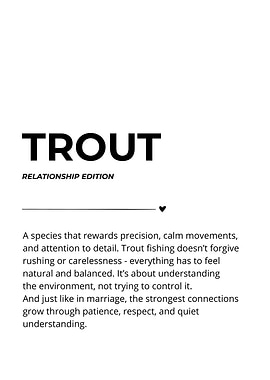 Trout Relationship Edition | Funny Wedding Gift for Anglers