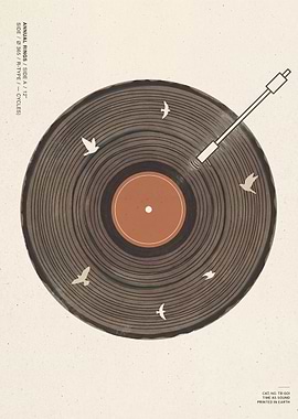 Birds Vinyl Record Art