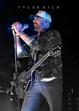 Tyler Rich performing on stage