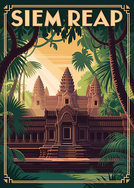 Siem Reap Travel Poster