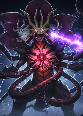 Three-Headed Monster with Lightning Attack