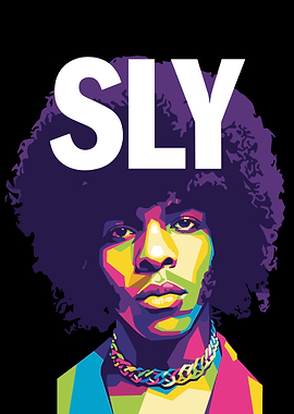 Sly Stone Pop Art Portrait