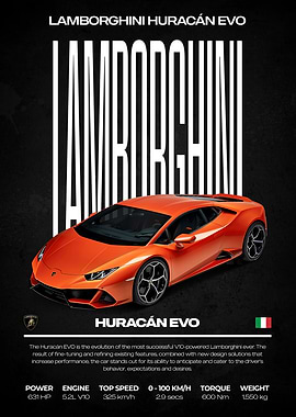 Lamborghini Huracan EVO Poster