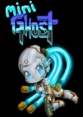 Mini Ghost Robot Character