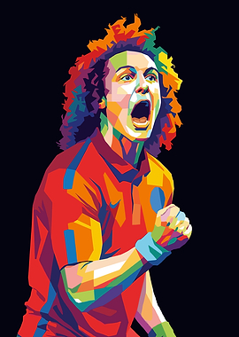 David Luiz Pop Art Celebration