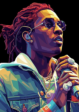 Young Thug Portrait - Digital Art