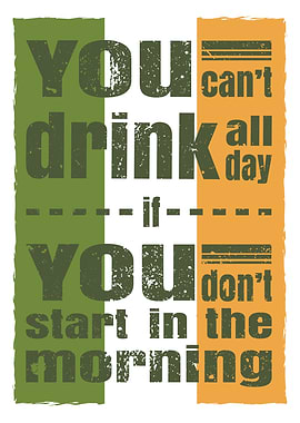 St Patrick’s Day Funny Quote Poster. Irish Pub Wall Decor.