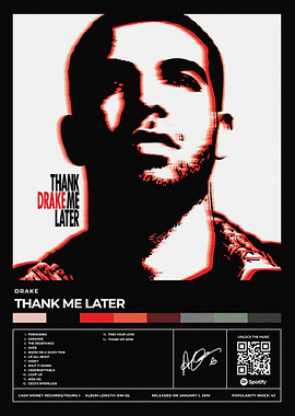 Drake - Thank Me Later Album Cover