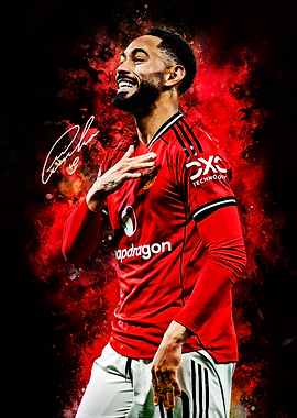 Matheus Cunha Manchester United Portrait