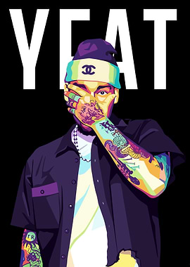 Yeat Pop Art Portrait