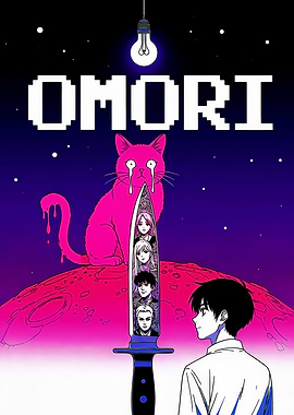 Omori game fan art poster