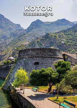 Kotor, Montenegro: Stone Fortress and Mountains