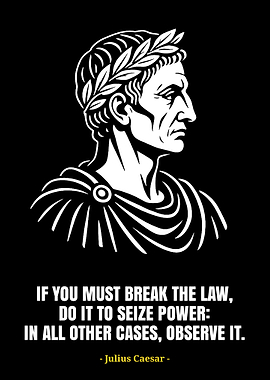 Julius Caesar Quote Art