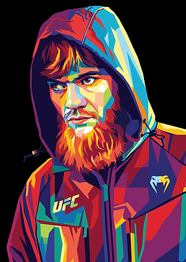 Sharaputdin Magomedov Pop Art Portrait