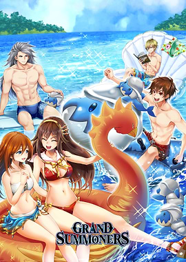 Main Cast Summer Title Illustration