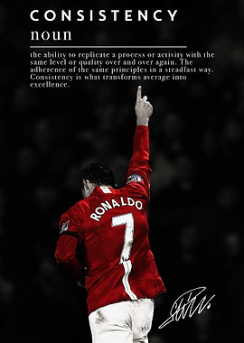 Consistency: Cristiano Ronaldo Motivational Poster